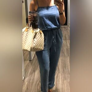 Ci Sono Light Blue Denim Jumpsuit